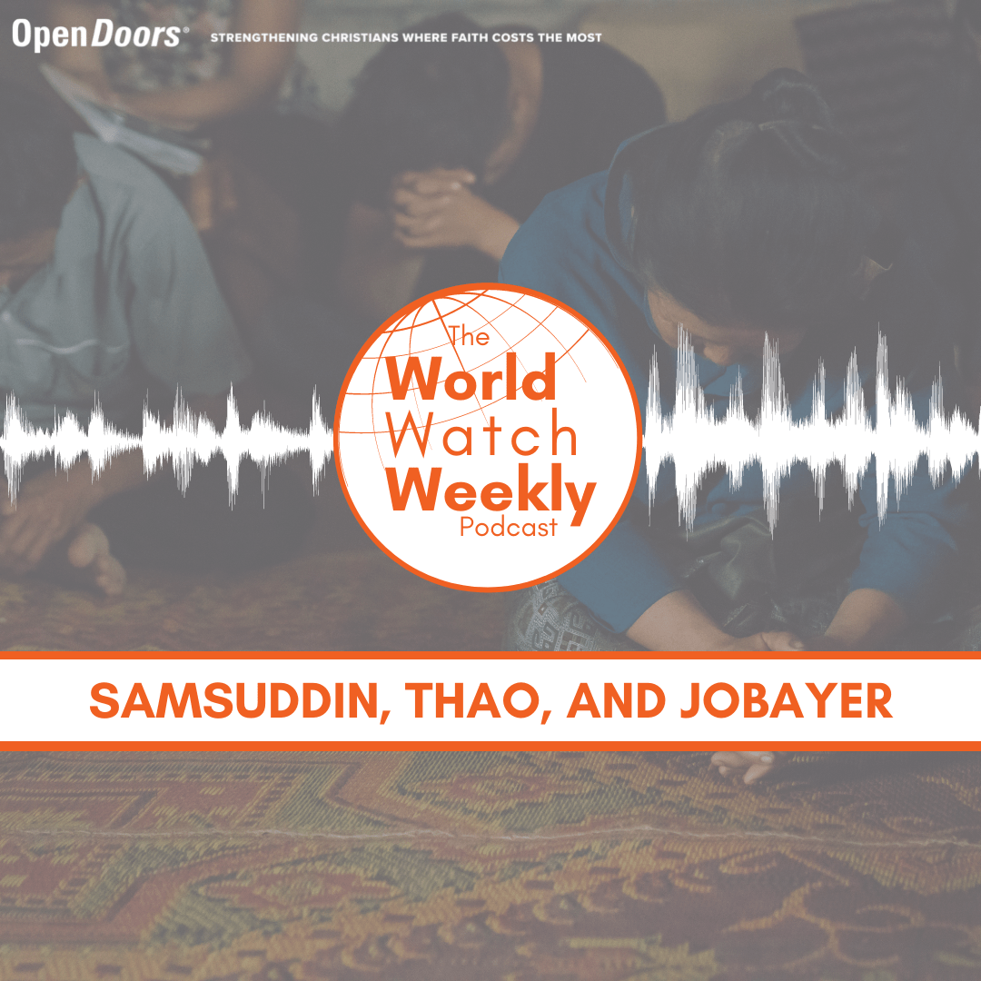 Podcast image with title